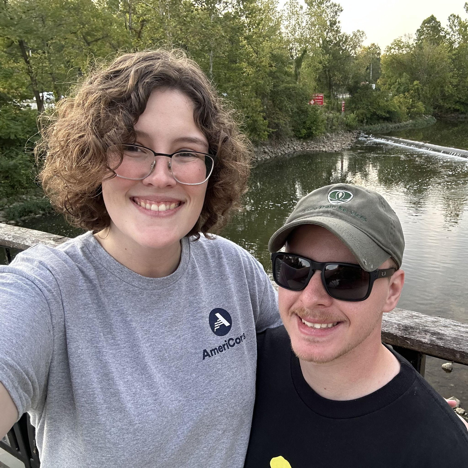 Visiting the Olentangy River path near our old apartment (Fall 2023)