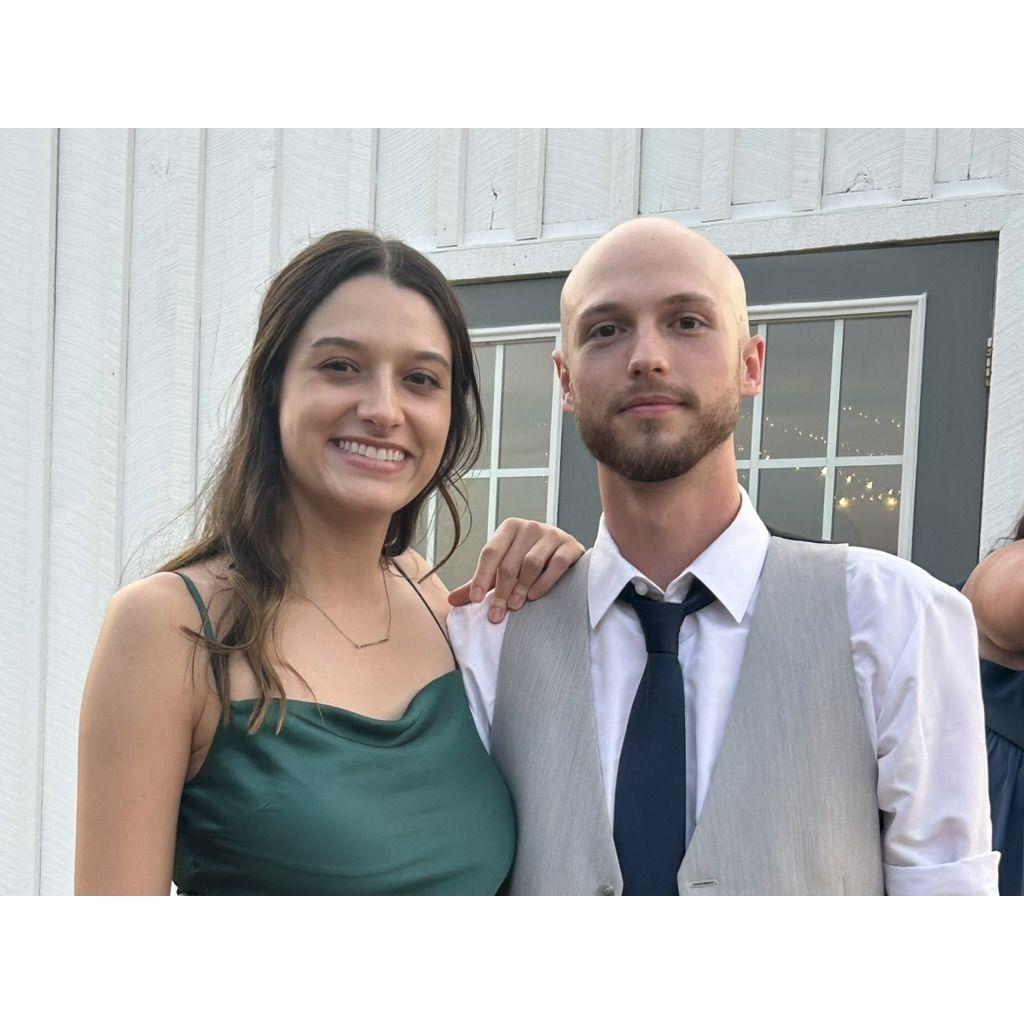 Us at Maddie and Doug's wedding