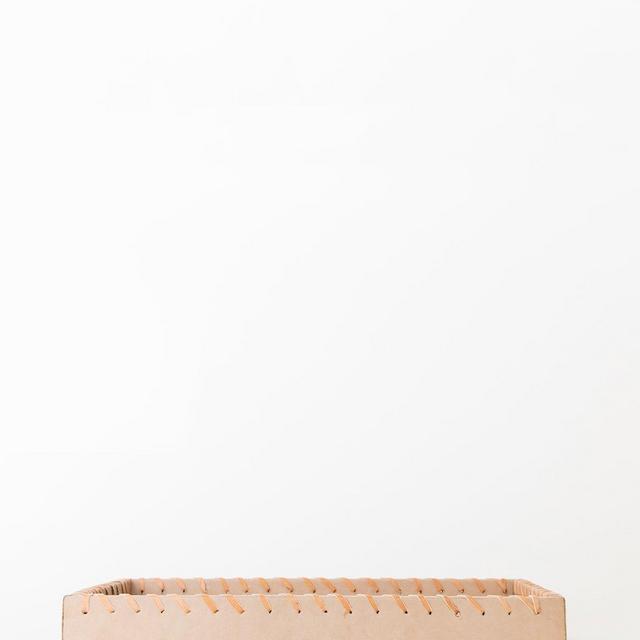 McGee & Co Leather Wrapped Tray Large