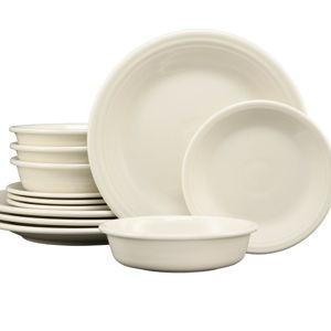 Classic Rim 12-Piece Dinnerware Set, Service for 4