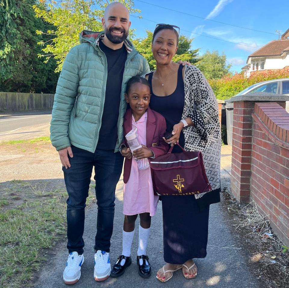 We got to do a school run with Helen, Mona's best friend since birth, and her daughter Marley