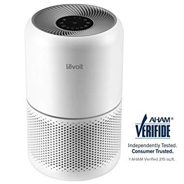 LEVOIT Air Purifier for Home Allergies and Pets Hair Smokers in Bedroom, True HEPA Filter, 24db Filtration System Cleaner Odor Eliminators, Remove 99.97% Smoke Dust Mold Pollen for Large Room,Core 300