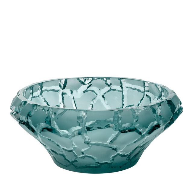 Lalique Persepolis Blue Crystal Caldera Bowl