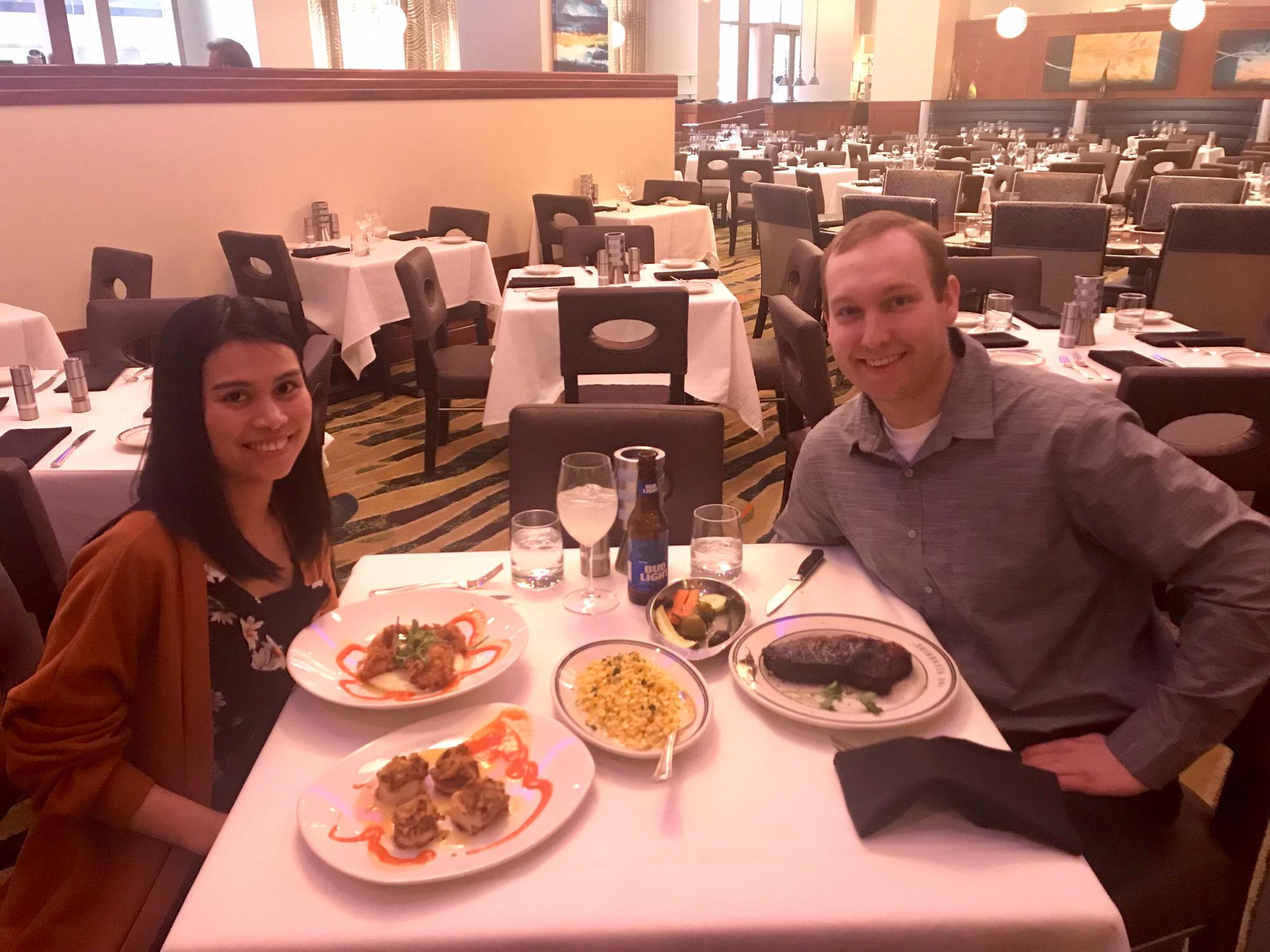 Celebrated our 3rd Anniversary at Oceanaire.