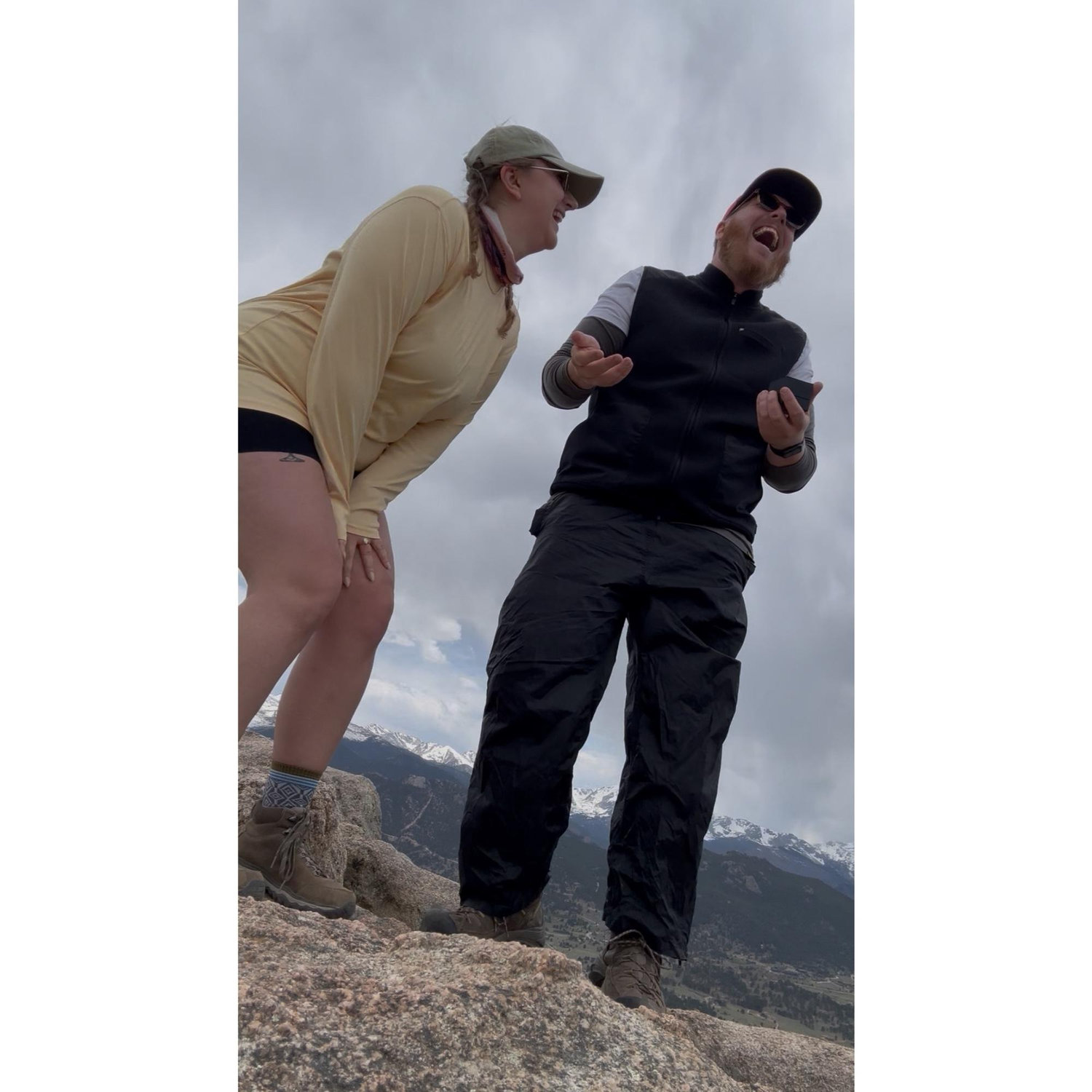 No idea what I said here, but this is right after Alex got up from proposing, and I can’t take anything seriously…