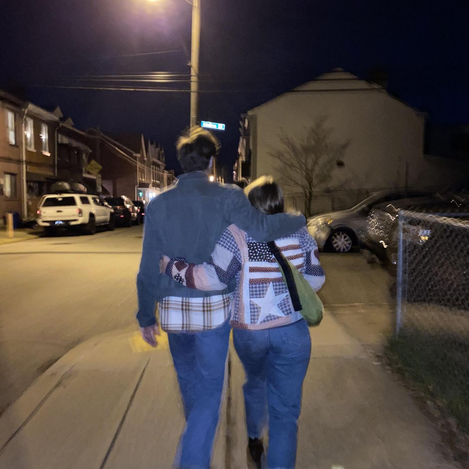 Walking up Taylor Street to Froggy's from Emma's house