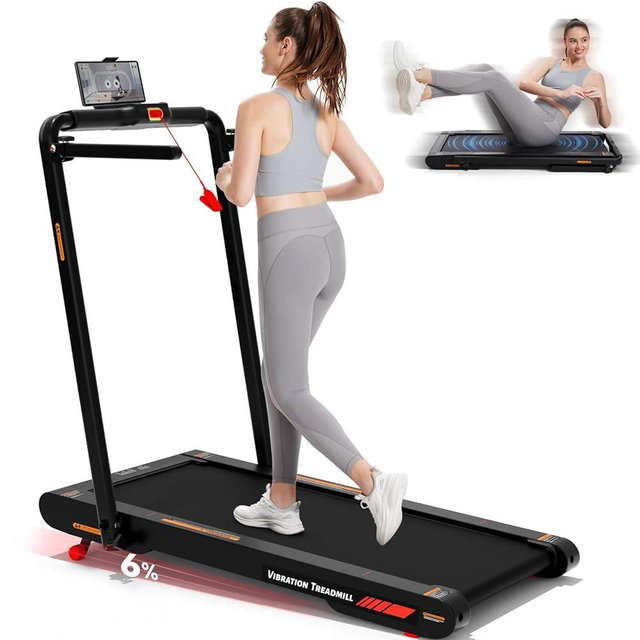 Sperax Walking Treadmill Pad with APP, 3 in 1 Under Desk Treadmill, 400W Low Noise Walking Vibration Pad with Remote Control,Portable Treadmills for Home Office