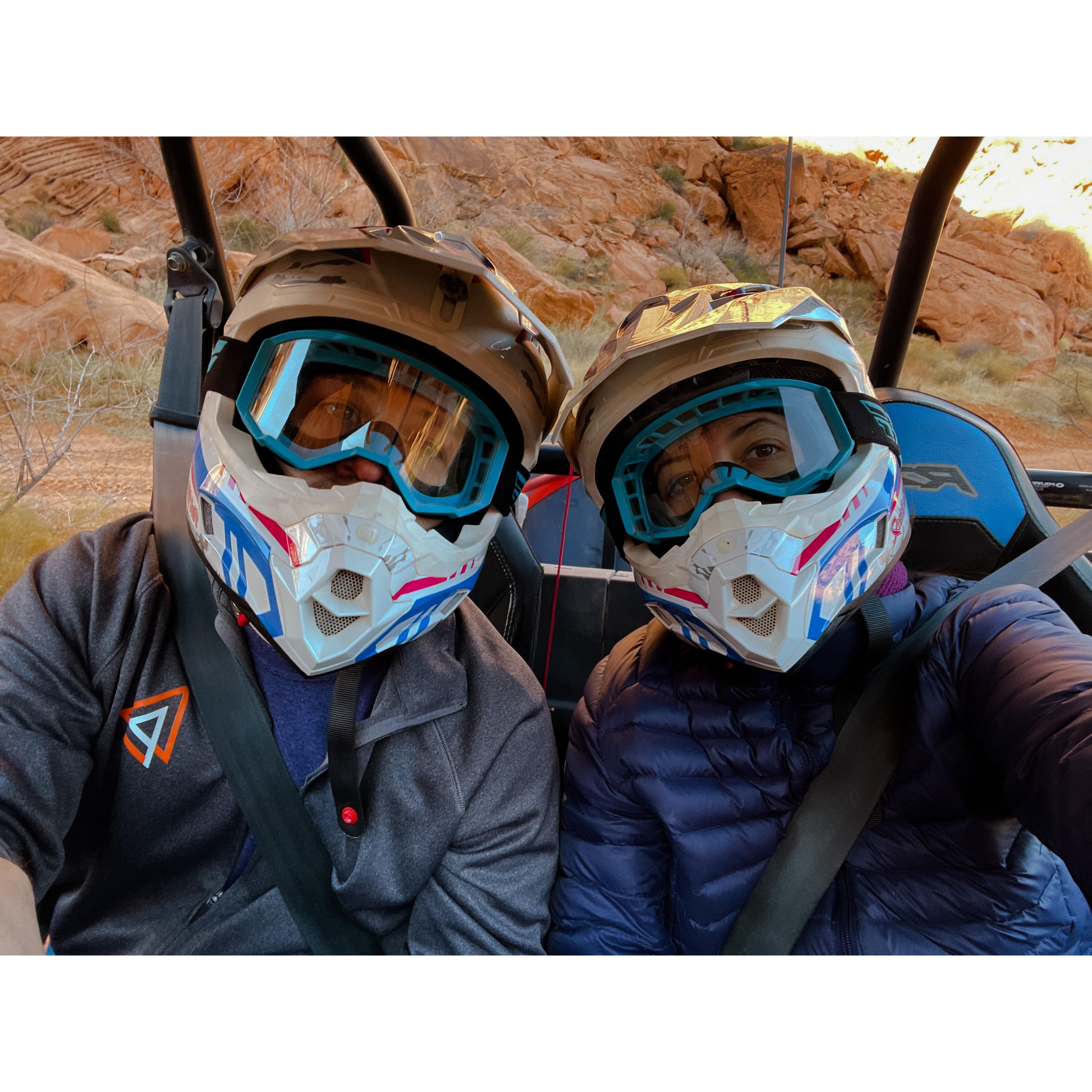 ATVing in the Mojave Desert! We love exploring the Las Vegas area!
