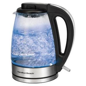 Hamilton Beach 1.7L Illuminated Glass Cordless Kettle - 40869