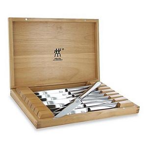 Zwilling J.A. Henckels 8-Piece Stainless Steel Steak Knife Set in Presentation Box