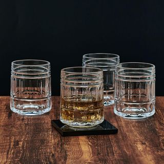 Lawrence Whiskey Double Old Fashioned Glass, Set of 4