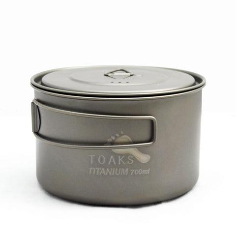 TOAKS LIGHT Titanium 700ml backcountry cooking pot