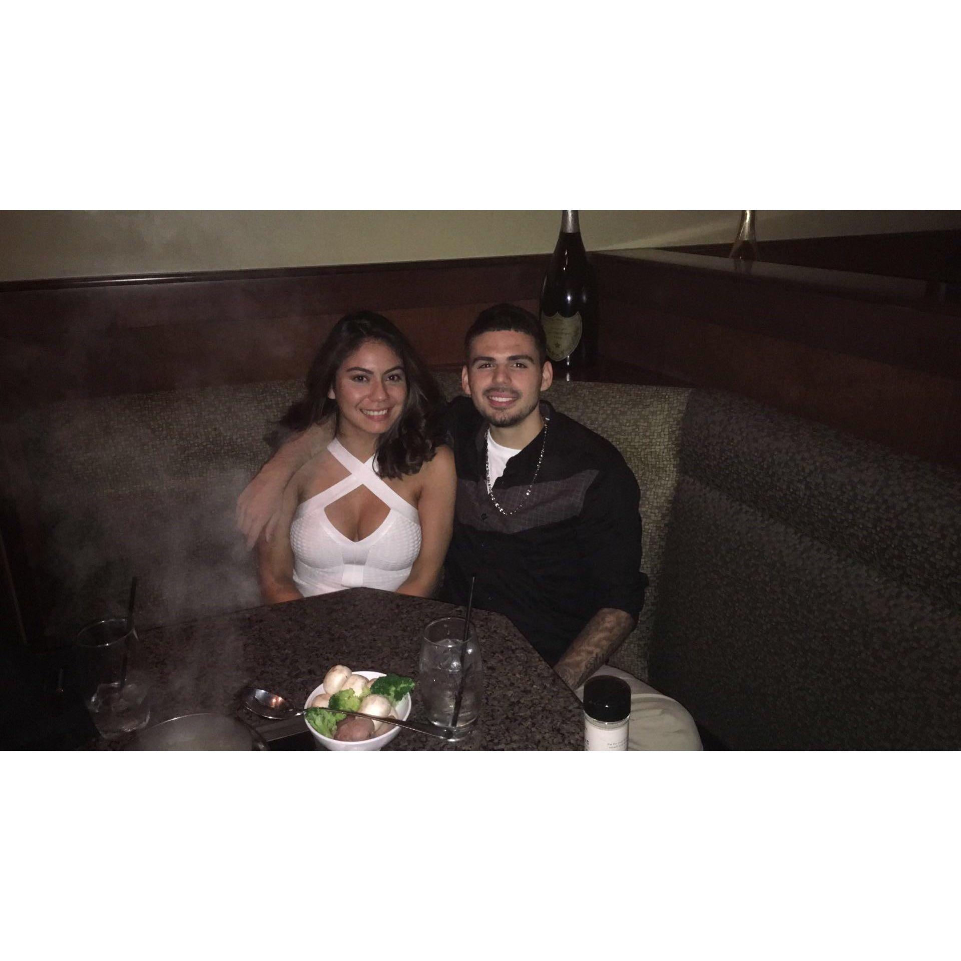 Our first fondue date!