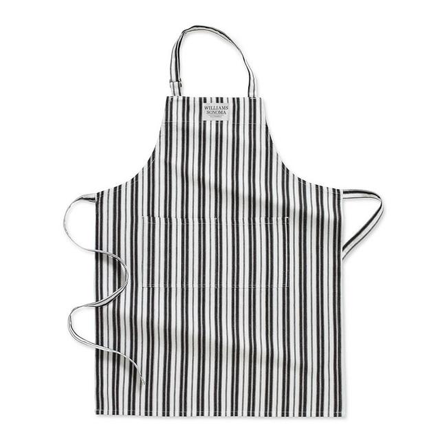 Williams Sonoma Classic Stripe Logo Apron, Jet Black