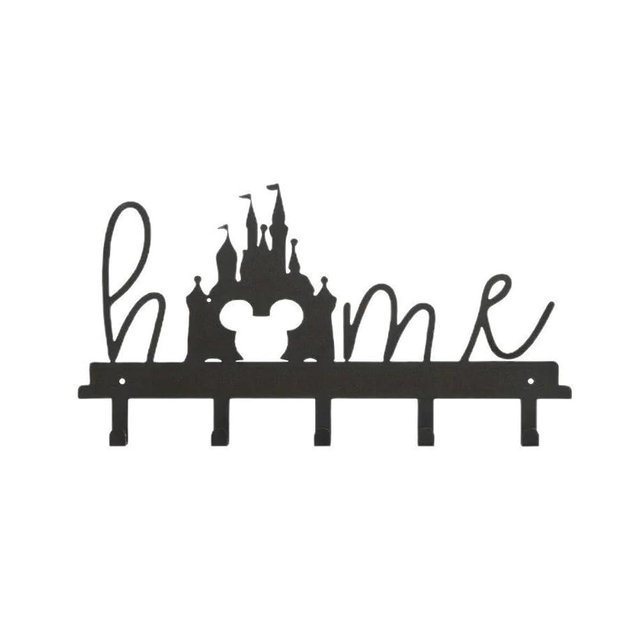 ZCTCL Modern Style Decoration Metal Mouse Castle Hook Decor Wall Art Decorations Hanging Sculpture for Decorate Living Room, Dining Room, Bedroom or Outdoor