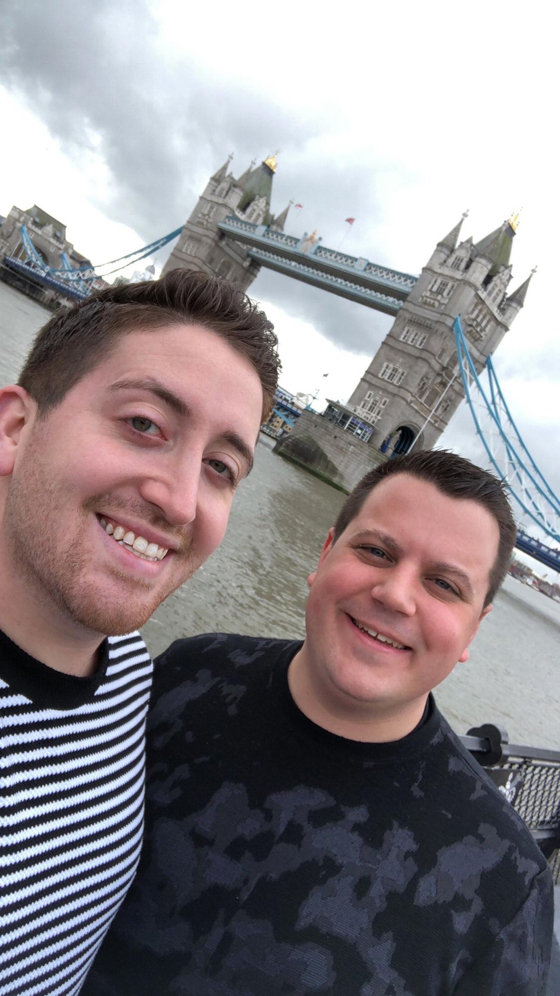 On our vacation in London - Tower Bridge from the Tower of London!