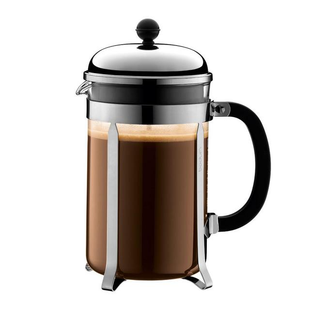 Bodum Chambord French Press Stainless Steel, 12 Cup