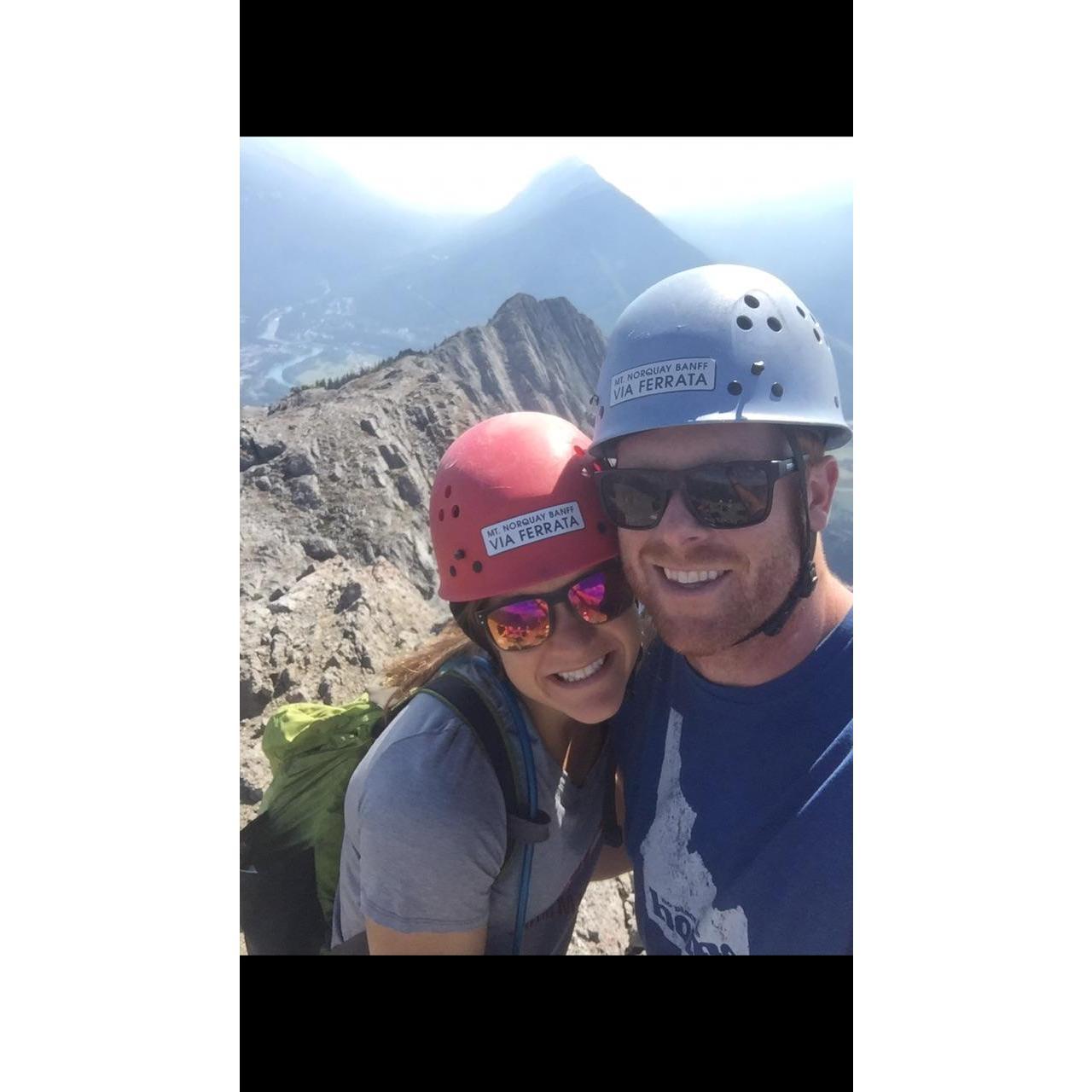 We love going on adventures. Last September we took at bucket-list trip to Banff and climbed one of the tallest peaks!