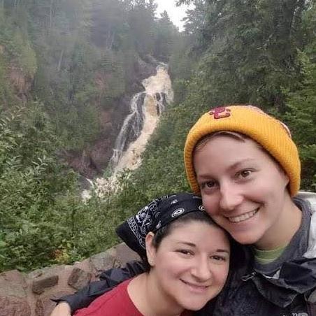 During the three-day break in APT's season, the couple drove 5 hours north to Douglas County. They stayed in a cabin off of Lake Nebagamon and visited Wisconsin's highest waterfall, Big Manitou Falls.
