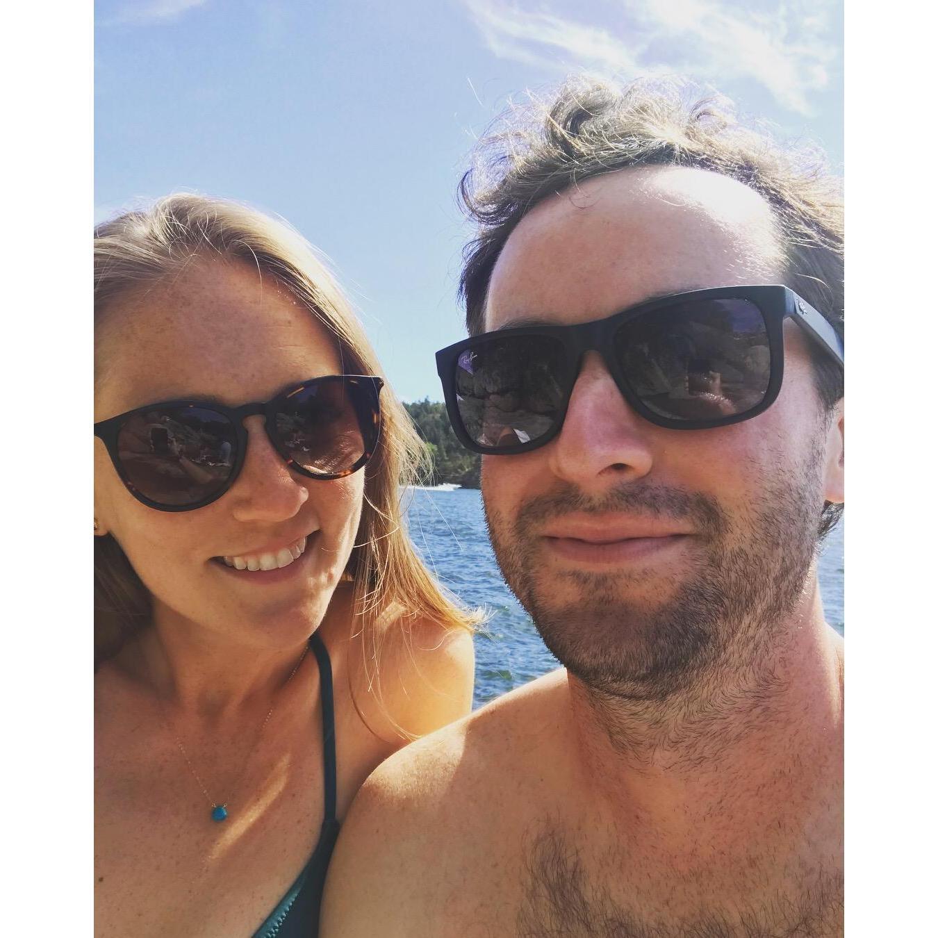she made him go to the beach a lot