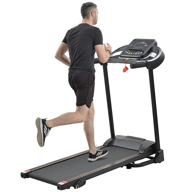 Merax Folding Treadmill for Home, Electric Treadmill Compact Running Machine with Incline, Speaker and Cup Holder for Indoor Exercise Workout