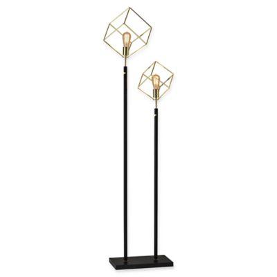 Adesso® Otto Floor Lamp in Black/Gold