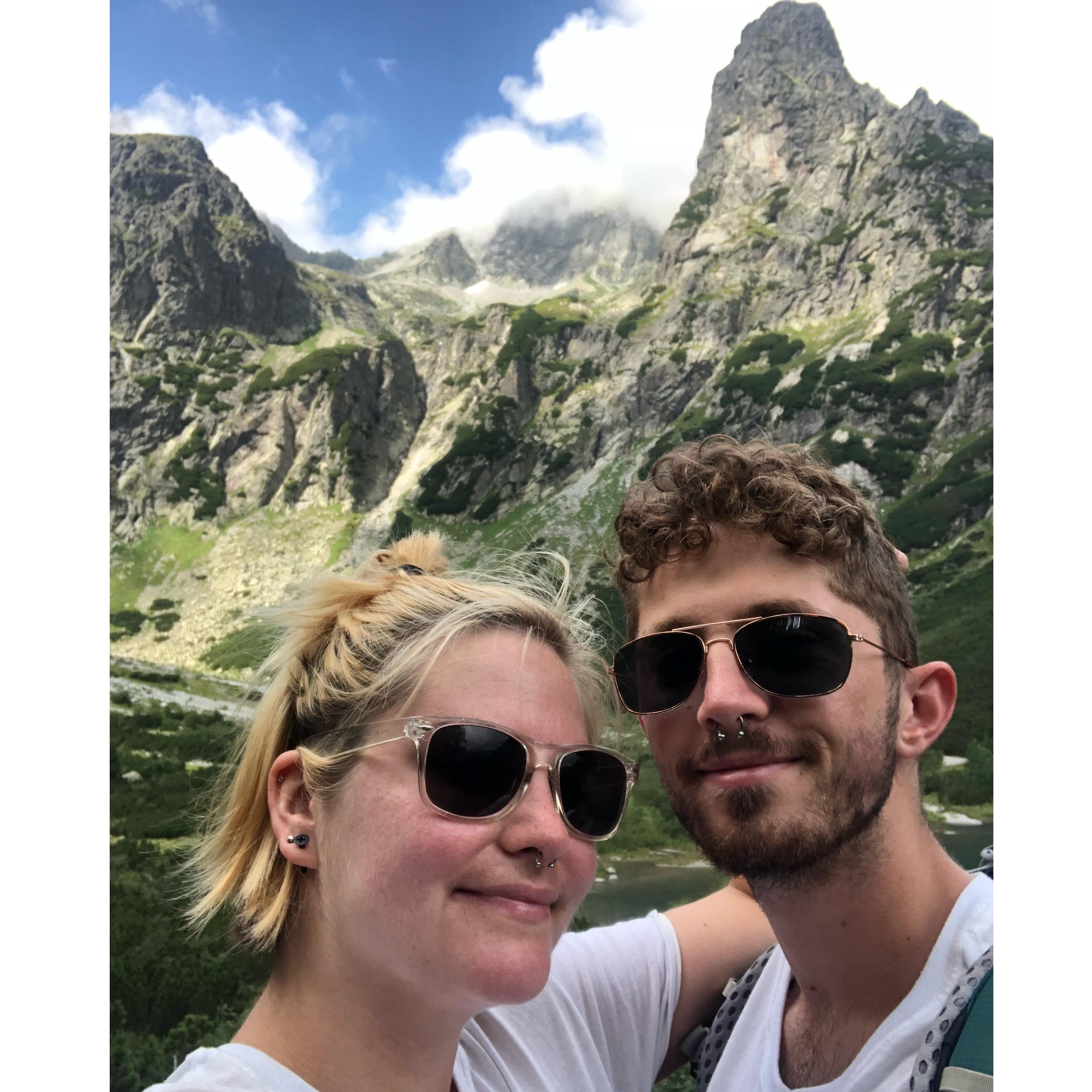 Hiking in the High Tatras, Slovakia, post college graduation.