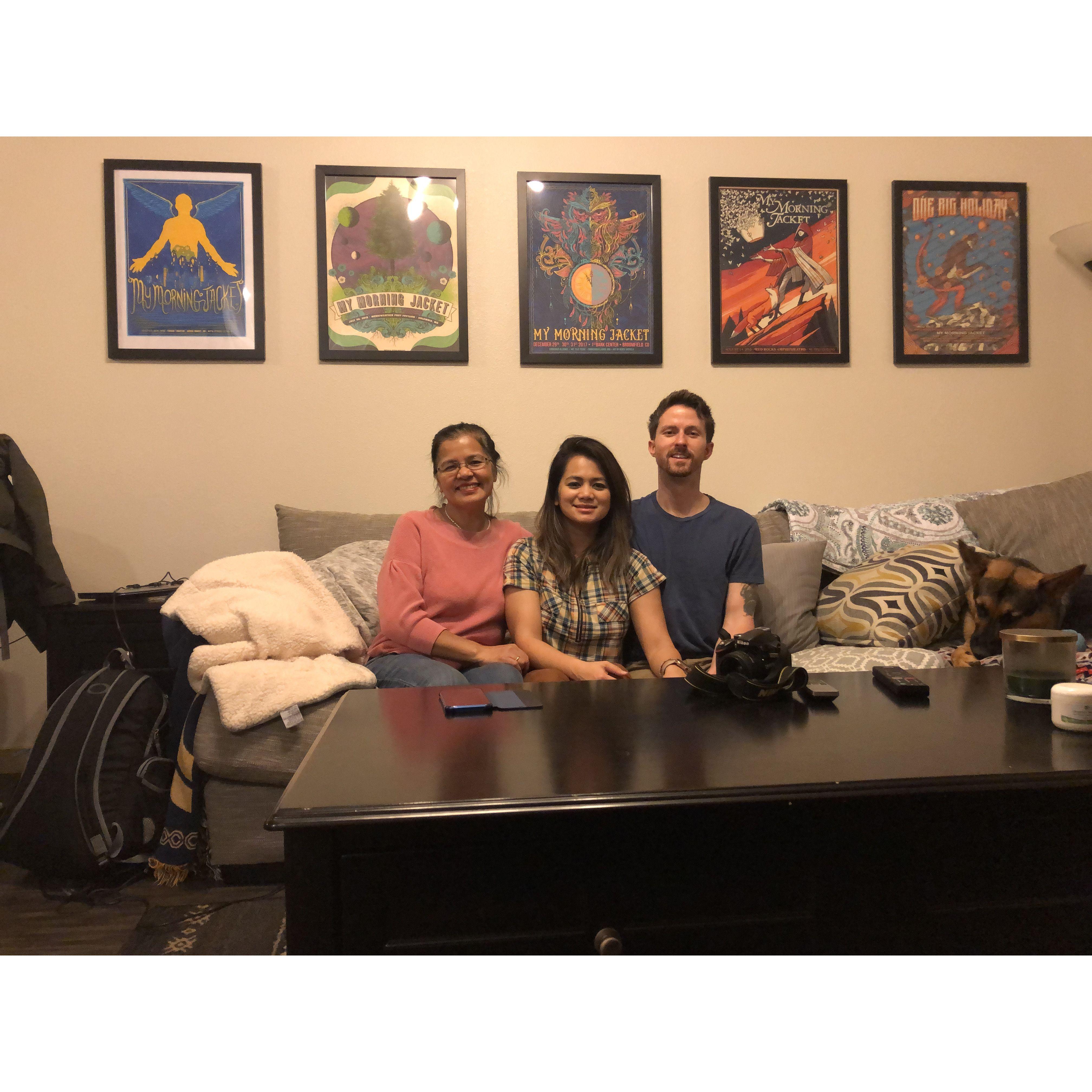 Meeting Kim's mom for the "first time"