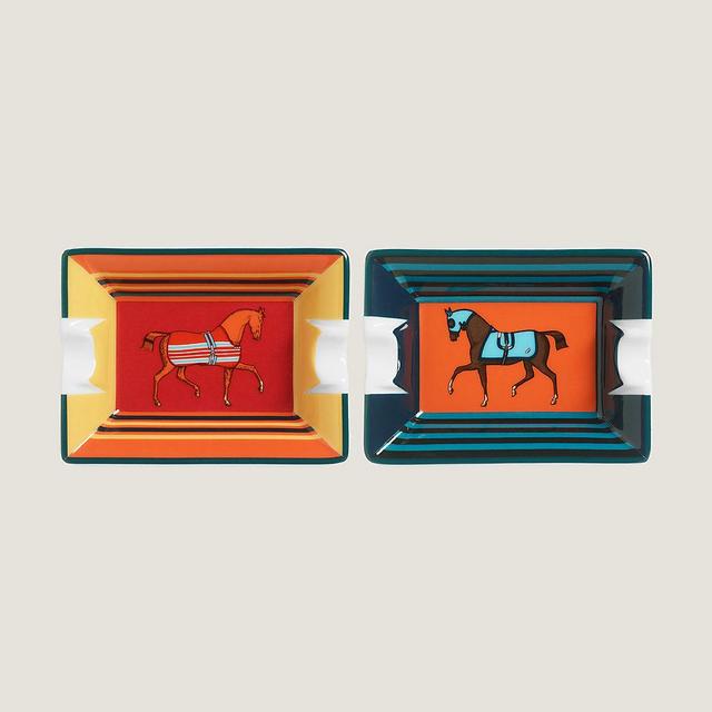 Rocabar a Cheval set of 2 mini-ashtrays