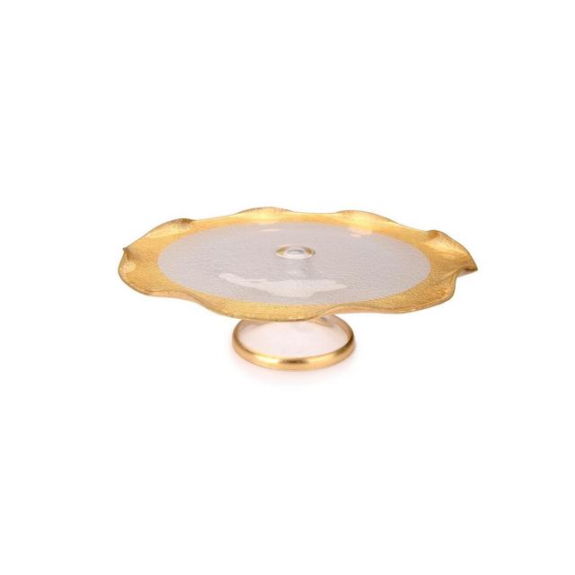 Classic Touch 8" Wavy Cake Stand