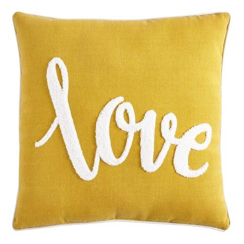 Love Yellow Pillow