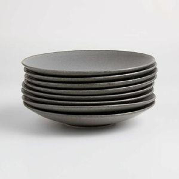 Craft Espresso Stoneware Coupe Salad Plate + Reviews | Crate & Barrel
