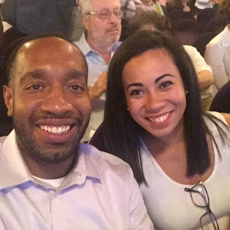 We snapped this picture in the theatre right before seeing the Book of Mormon on Broadway.