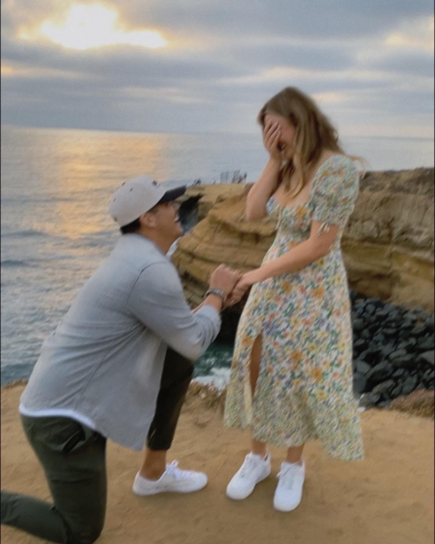 The moment Blake proposed