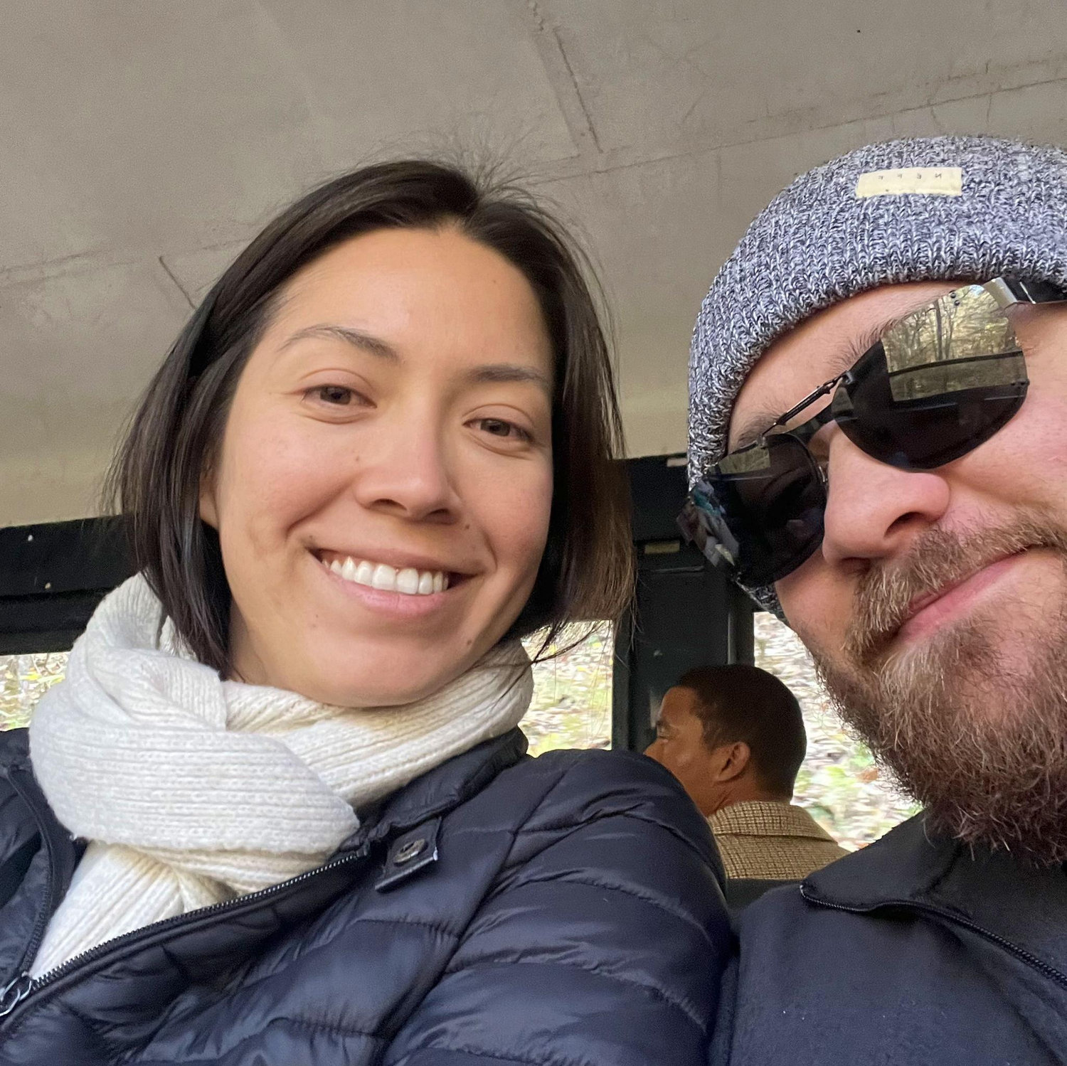 Train ride in the mountains