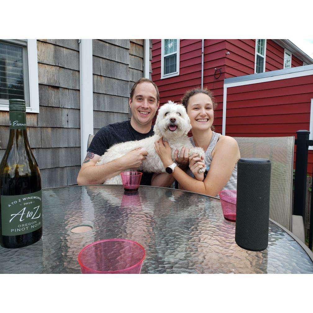 Our first night at the new home was all smiles.