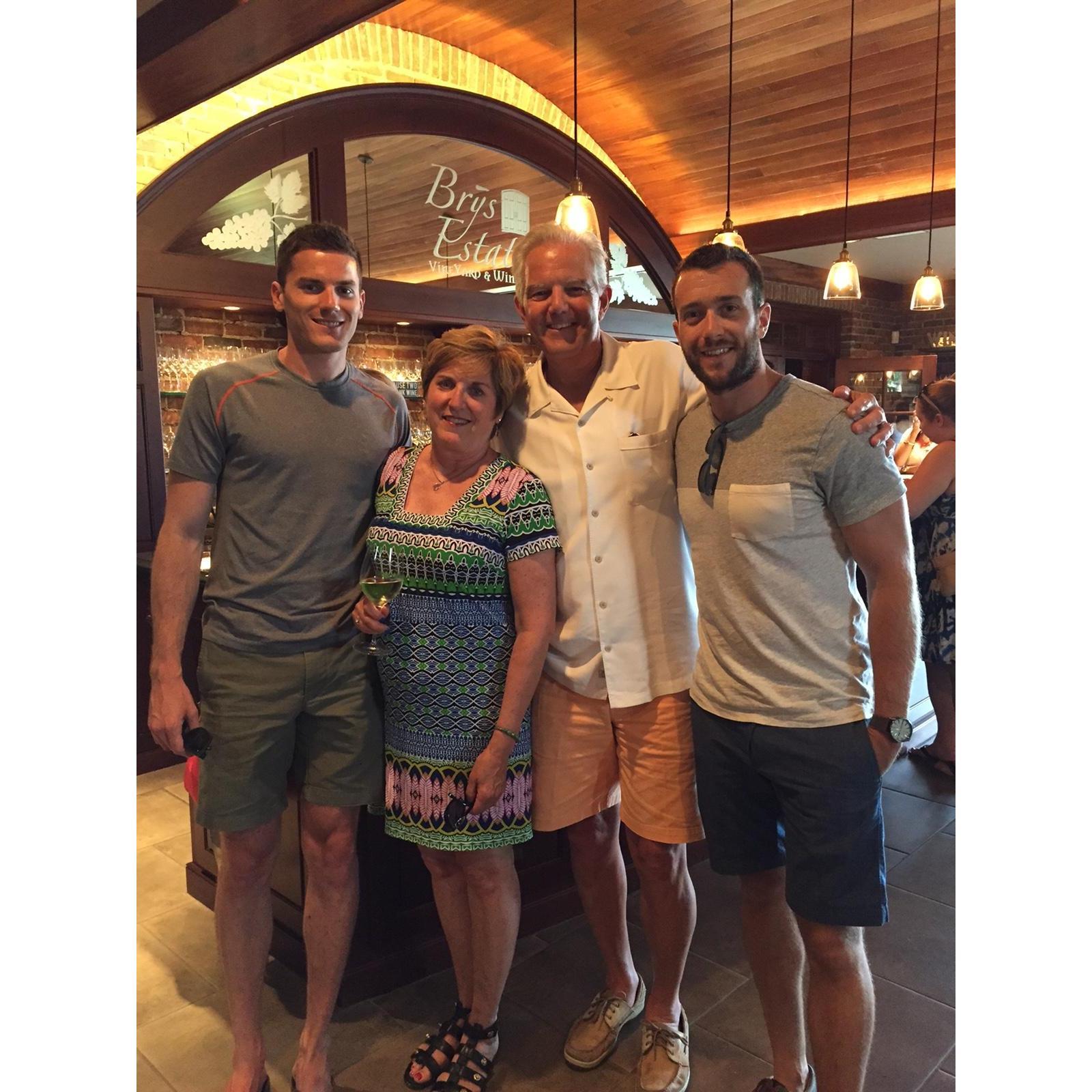Exploring the Northern Michigan wineries with Mom and Dad