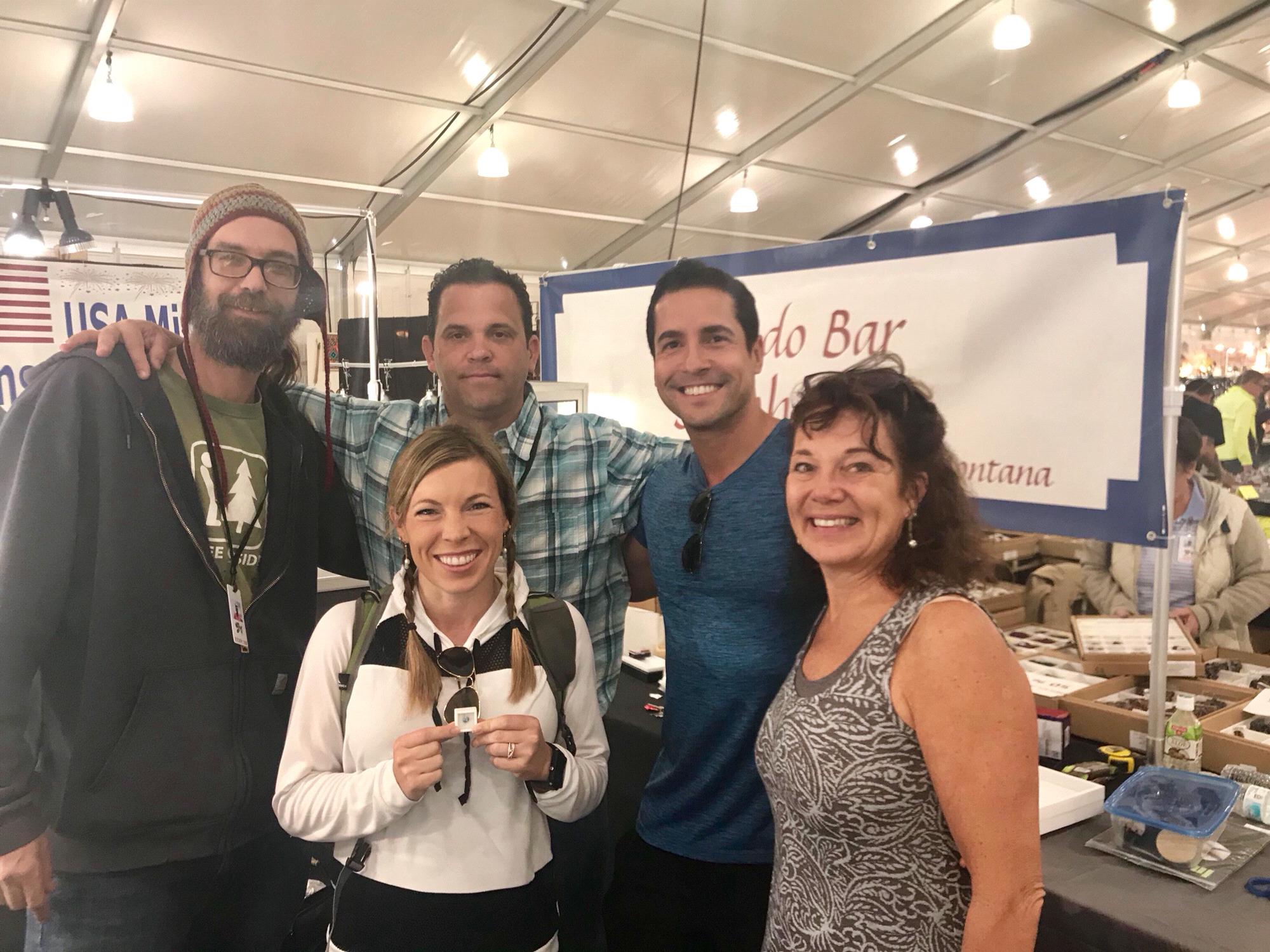 Gem Show in Tuscon with Rico, my mom and the gentleman that found my engagment ring stone and the guy that cut it 2 weeks prior to us buying it!