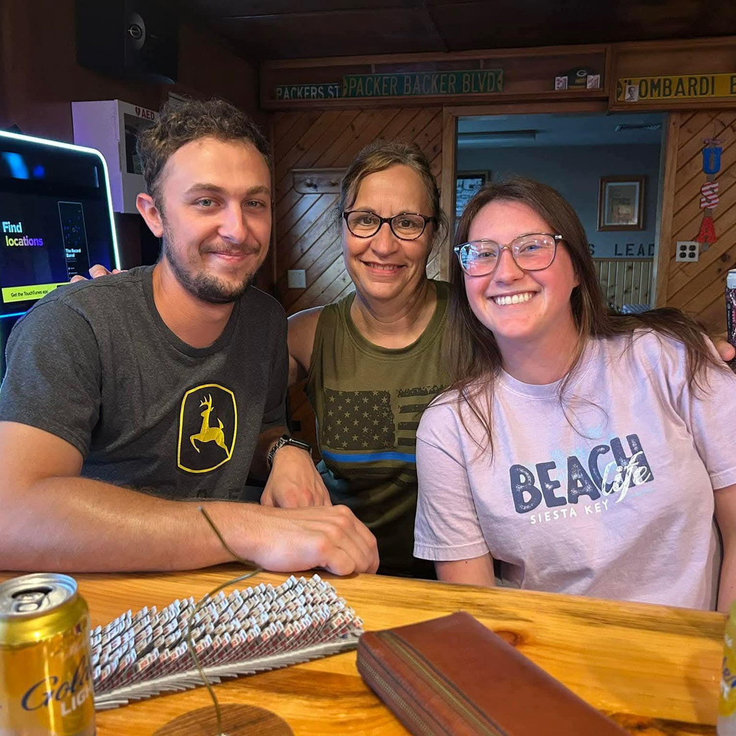 Kate showed Tristehn one of her family's most sacred places: the Tippy Toe bar in Chaseburg, WI. July of 2025.