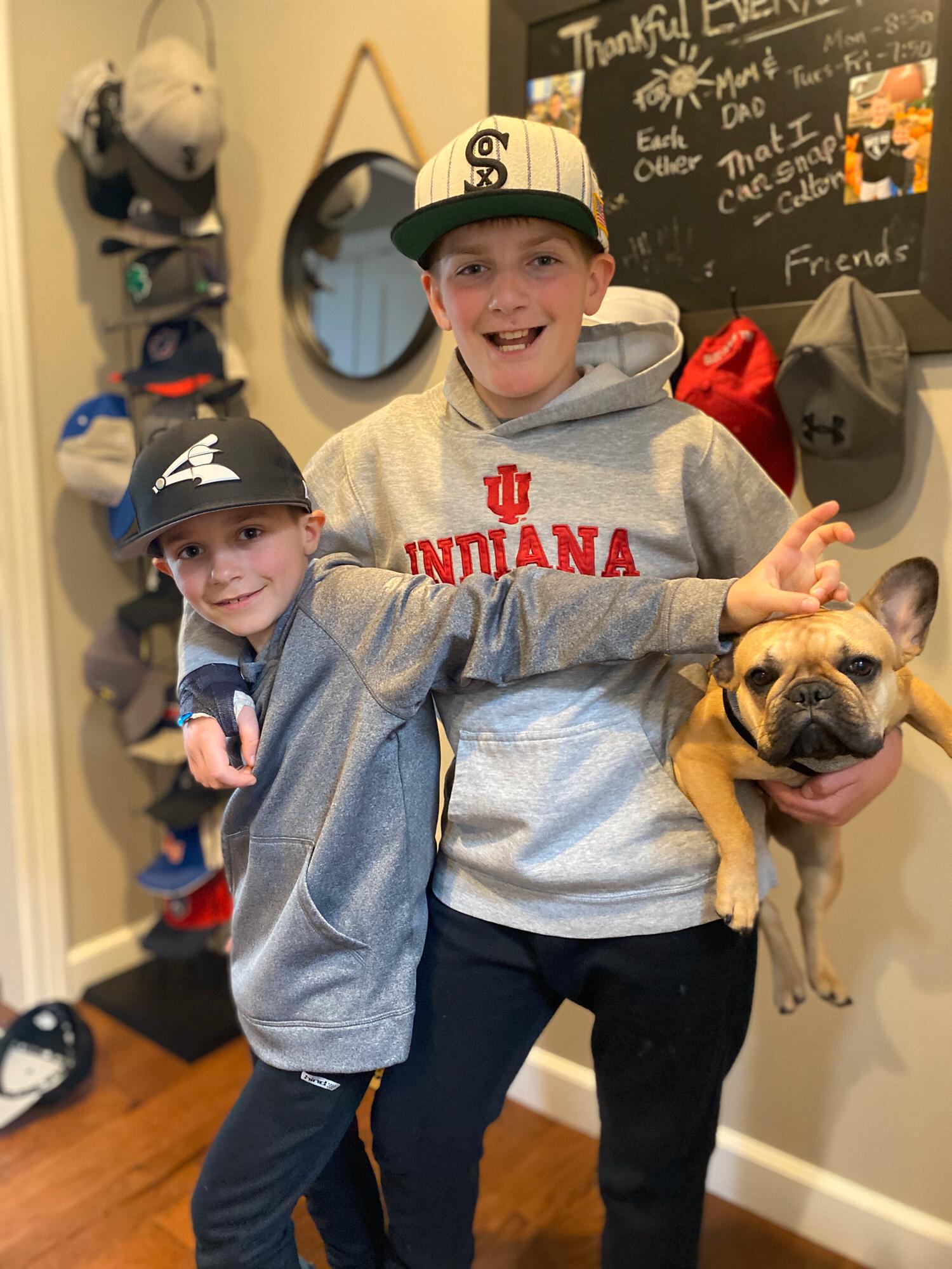 The loves of our lives! ♥️
Brents boys - Colton (8) & Jaxon (11) 
We can’t forget our almost 1 year old Frenchie, Isabella. She is everyones favorite!