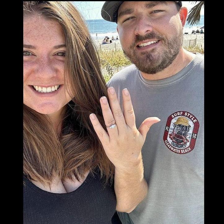 Minutes after saying YES!!
