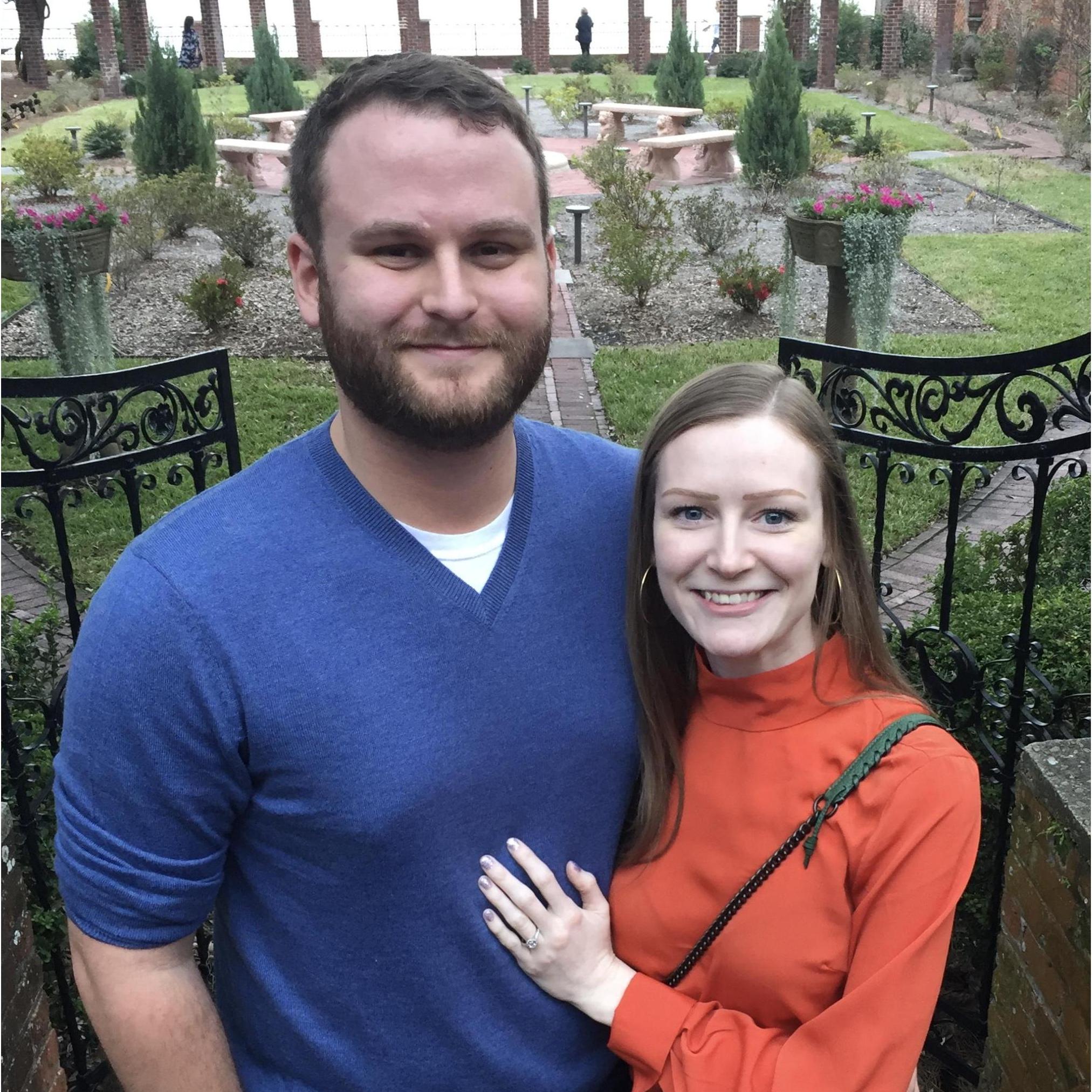 When we got engaged at the Cummer Museum and Gardens in Jacksonville, FL
