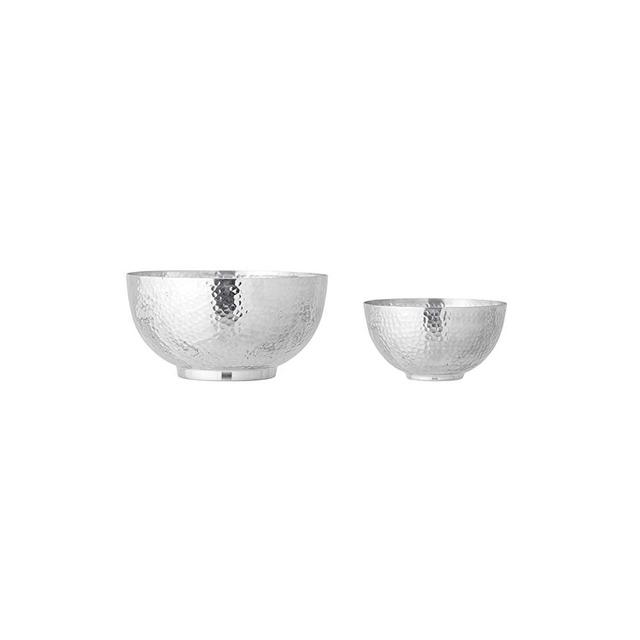 Bloomingville Nickel Hammered Metal (Set of 2) Bowl