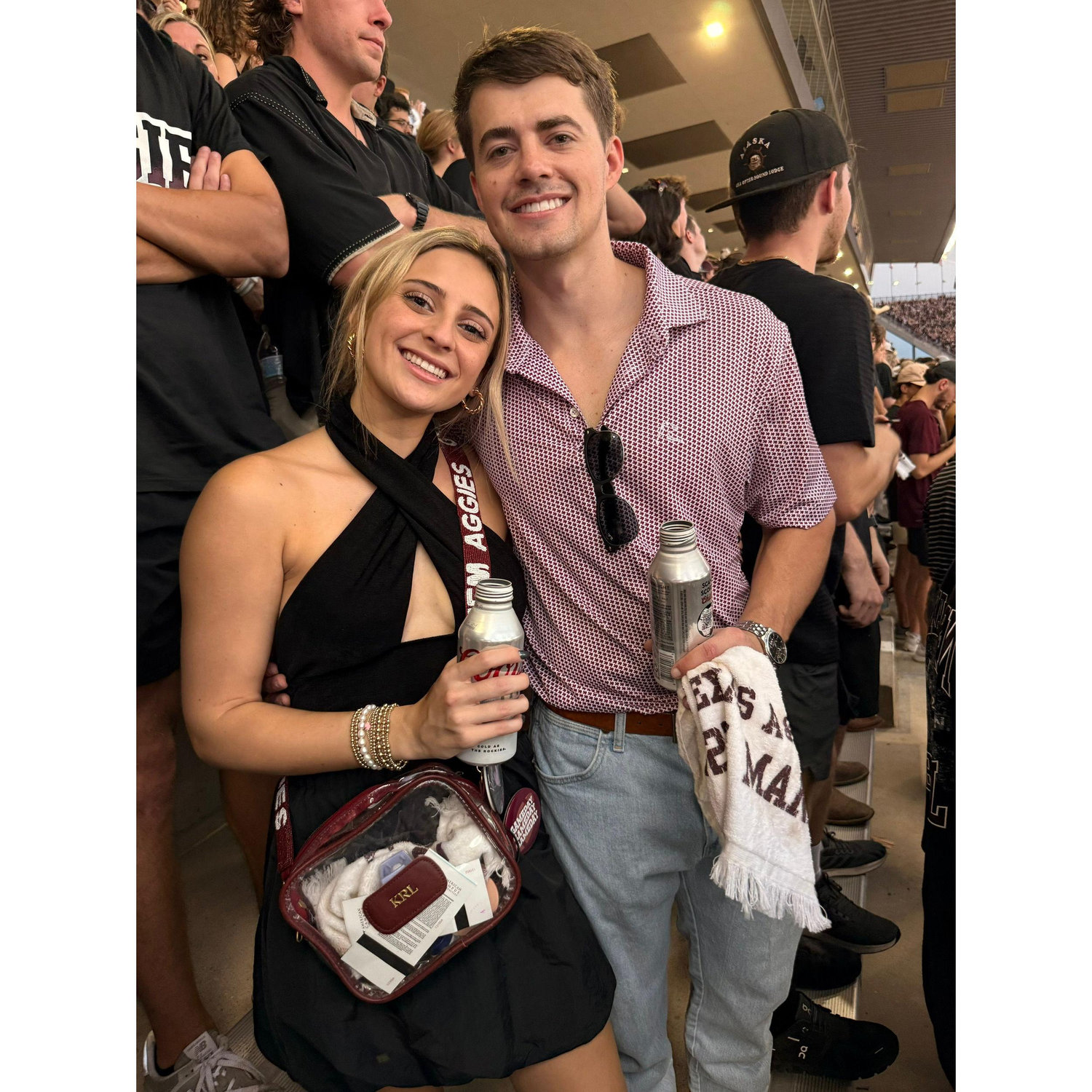 Landon's first A&M game, turned him into an Aggie fan (sort of).