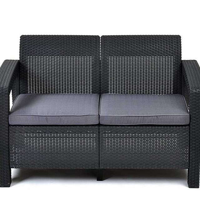 Keter 205069 Corfu Love Seats, Grey
