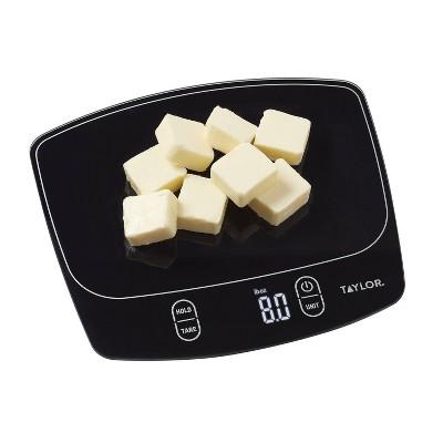 Taylor 9"x8.1" Digital Waterproof Food Scale - Black