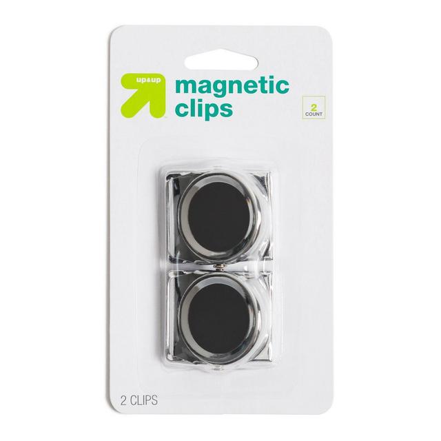 2ct Magnetic Clips Silver - Up&Up™