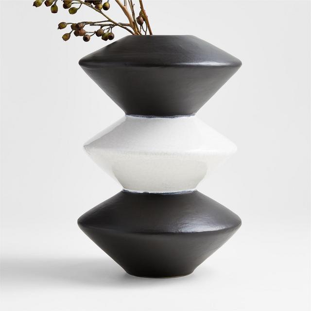 Priem Angular Three Layer Ceramic Vase