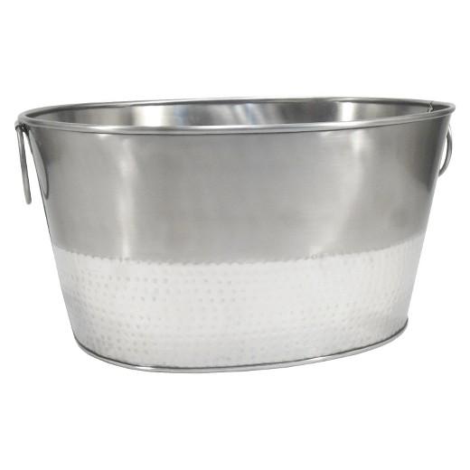 Hammered Metal Oval Beverage Tub - Threshold™