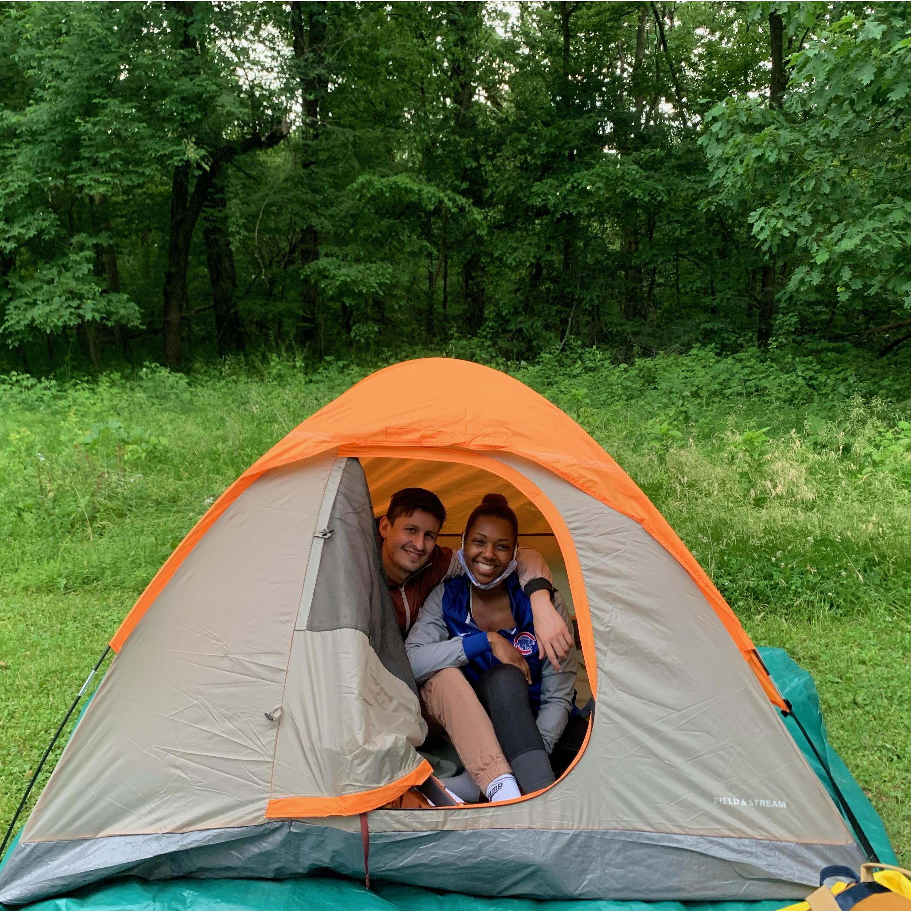Our first tent! Don't worry...we've upgraded.